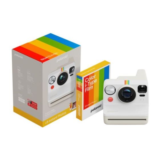 Now Generation 3 i-Type Instant Camera + Film Bundle - Pebble White