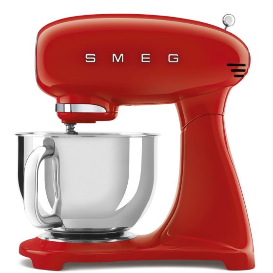 Smeg 50's Retro Style Aesthetic Stand Mixer - Full Color Body-Red