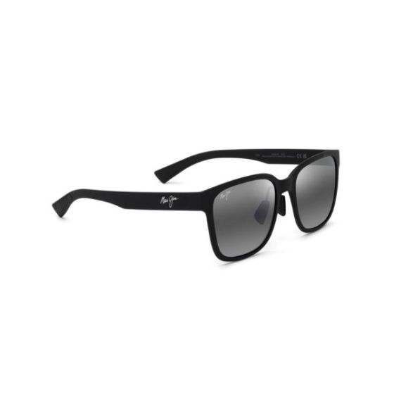 Paulele Asian Fit Polarized Sunglasses Matte Black Frame Neutral Gray Lens