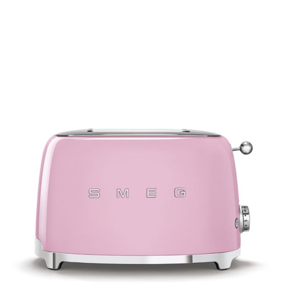 Smeg 50's Retro Style Aesthetic 2 Slice Toaster-Pink