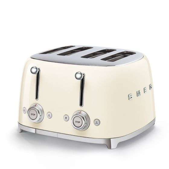 Smeg 50's Retro Style 4x4 Toaster-Cream