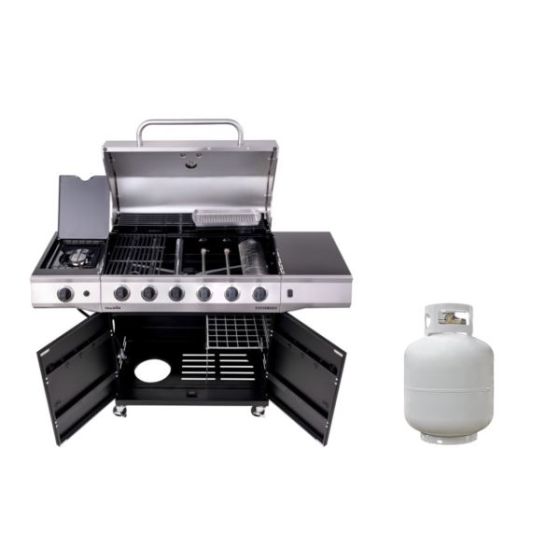 Performance Series 6 Burner Cabinet 555 Grill with Tank