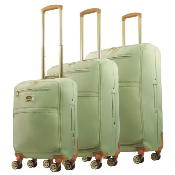 Soft Sided Spinner Luggage Set Size 3 Pieces