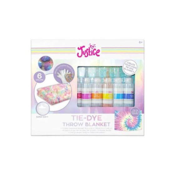 Justice Create Your Own Throw Blanket Tie Dye Kit