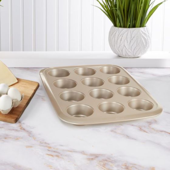 Leo Balance NS 12 Cup Muffin Pan, Beige