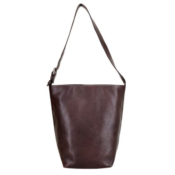 Chance Leather Shoulder Bag Brown