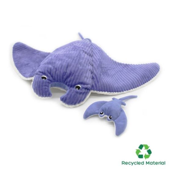 Les Ptipotos Mom & Baby Manta Ray - Mint