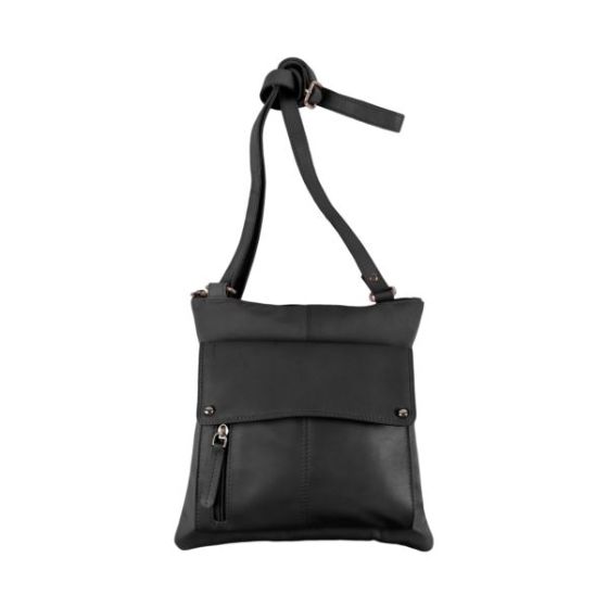 Leather RFID Organizer Crossbody Size 10