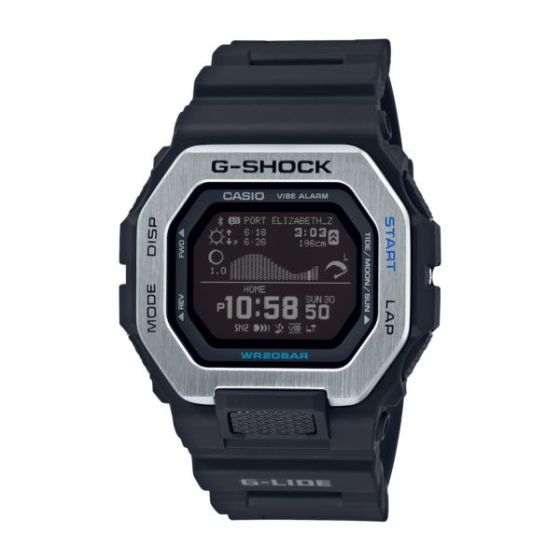 Men's G-LIDE Bluetooth Surfers Digital Black Resin Watch
