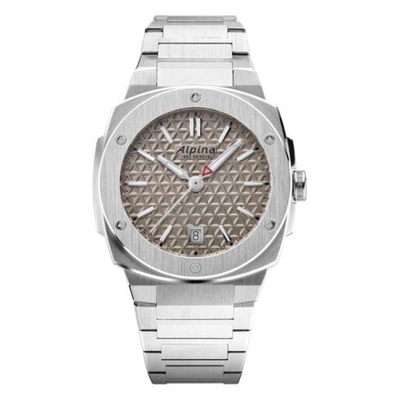 Ladies' Alpiner Extreme Quartz Silver-Tone Stainless Steel Watch Beige Dial