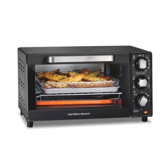 Sure-Crisp 4 Slice Air Fryer Toaster Oven Black