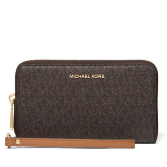 Large Smartphone Wristlet - Brown