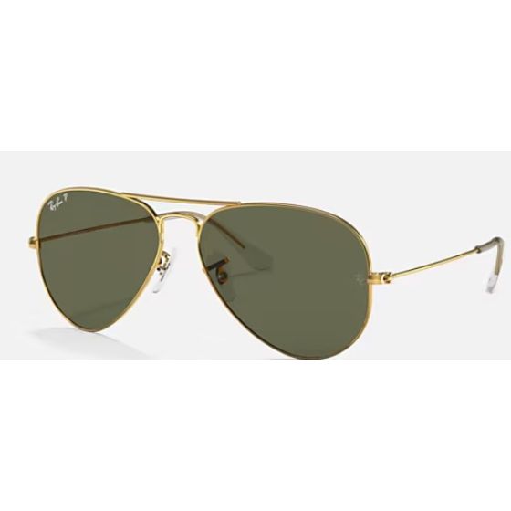 Ray-Ban Aviator Unisex Sunglasses Polarized Size 55