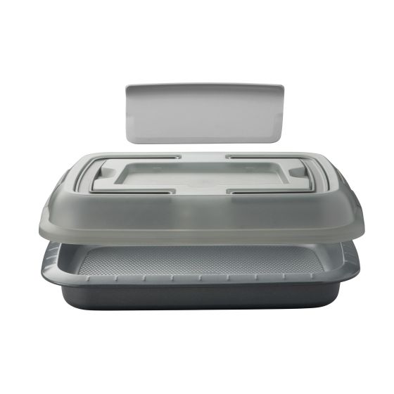 Gem Non-Stick Cov Cake Pan with Slicer