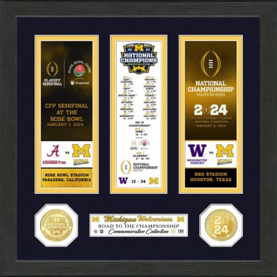 Michigan Wolverines 2023 CFP Championship Bronze Photo Mint