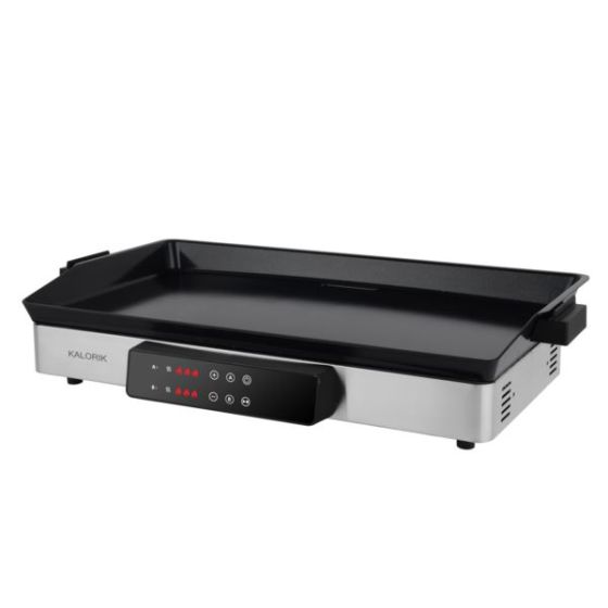 Kalorik - MAXX 2-in-1 Electric Griddle & Double Cooktop - Stainless Steel