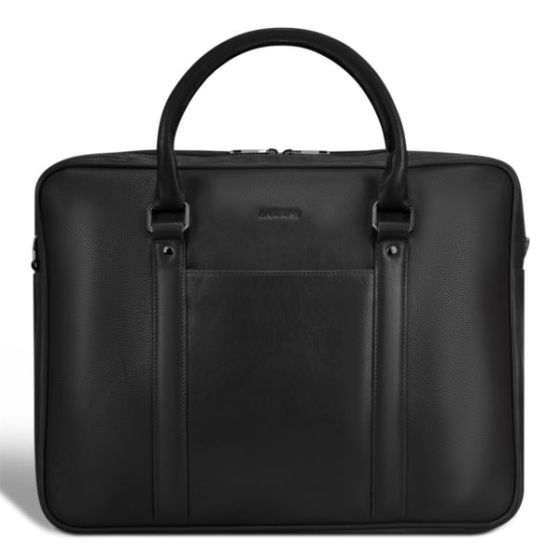 Onyx Leather Briefcase Size 16.3