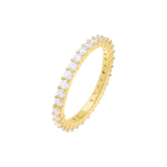 Thin CZ Eternity Band Size 5