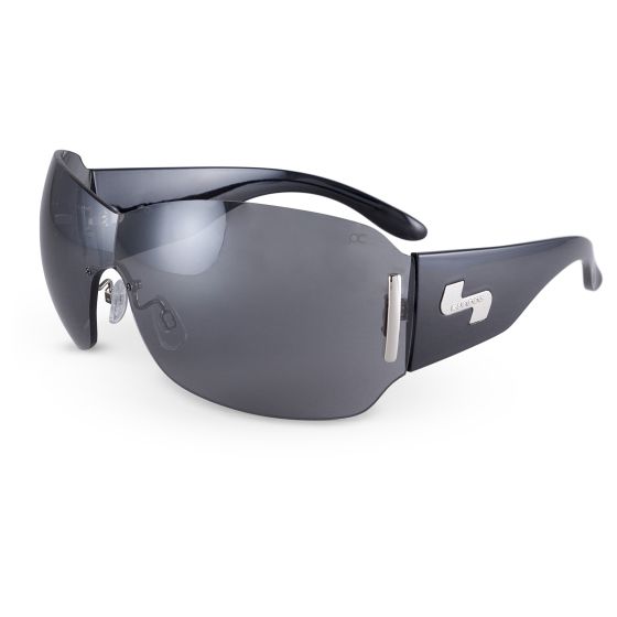 Impression Women's Sunglasses - Black/White/Gradient Smoke