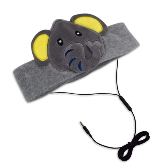 H1 Adjustable Fleece Headband Headphones Elephant