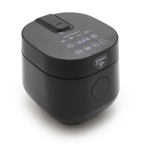 Go Grains Healthy Ceramic Rice Cooker Black
