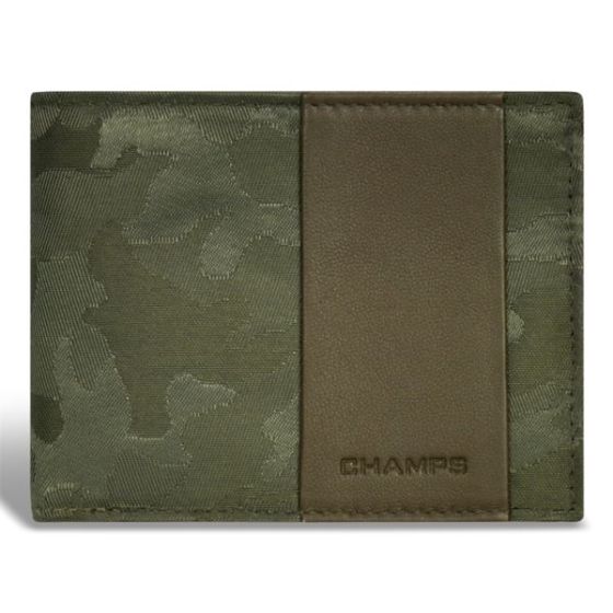 Camo Leather Top Wing Wallet Size 4.5