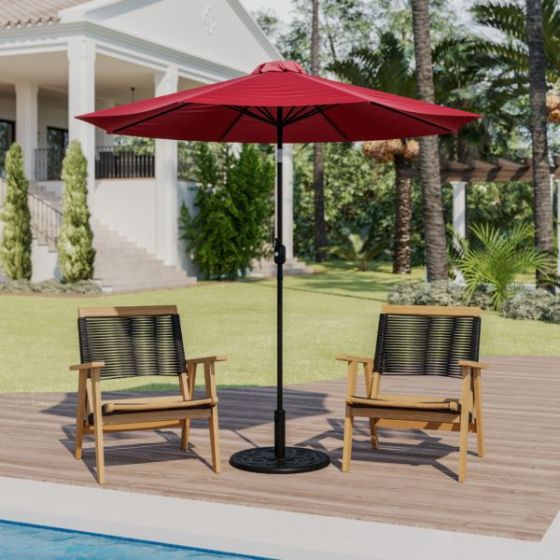 Navy 9 FT Round Umbrella - 1.5