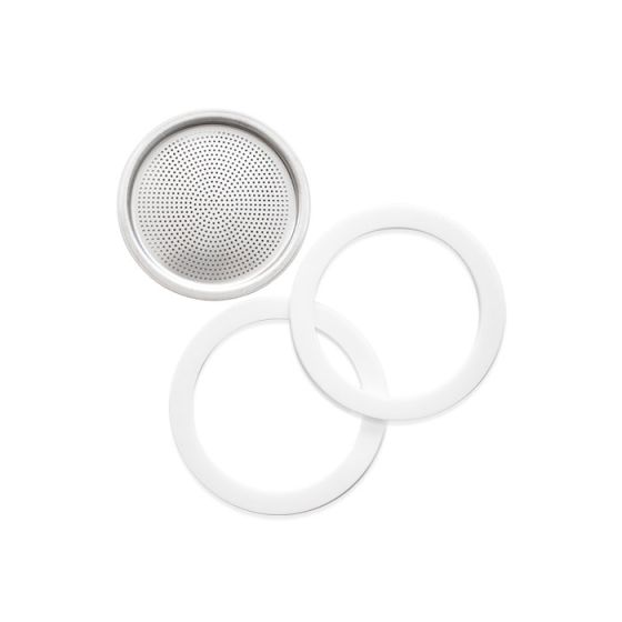 Parts and Accessories: Milano Stella 4 cup 2 seals + filter set