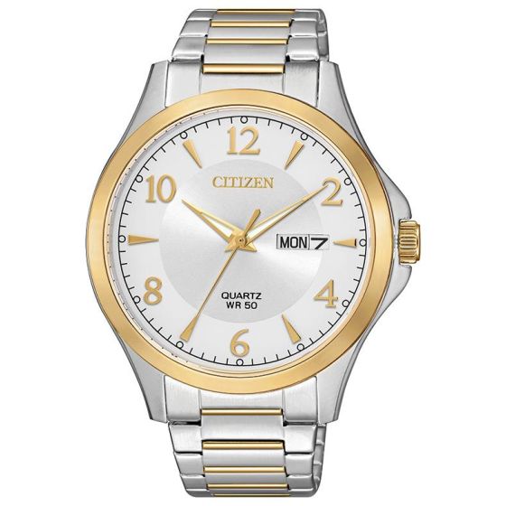 Men's Quartz Watch, Two-Tone with Two-Tone SS Bracelet
