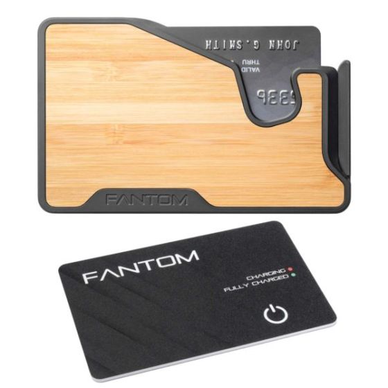 Fantom X Wallet, Slim, Bamboo with Always On Tracker Card
