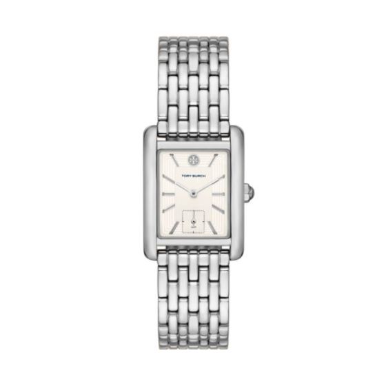 Ladies' Eleanor Silver-Tone Stainless Steel Watch Cream Dial