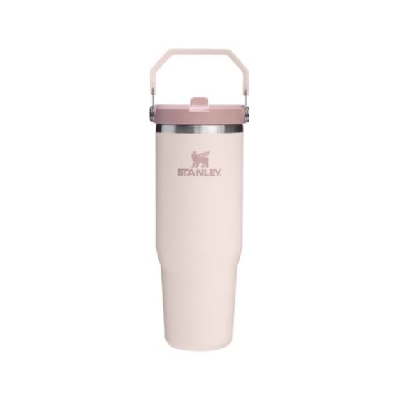 The IceFlow Flip Straw Tumbler 30oz - Rose Quartz