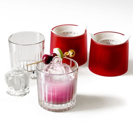 Crown Cocktail Set Red