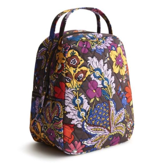 Lunch Bag - Colorful Bouquet - Cotton Gabardine