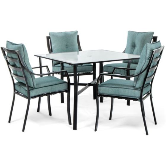Lavallette 5-Piece Dining Set in Ocean Blue