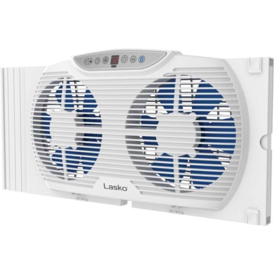 Electrically Reversible Twin Window Fan with Bluetooth