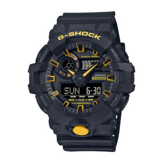 Men's G-Shock Black & Yellow Resin Ana-Digi Watch