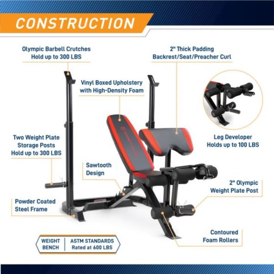 Two-Piece Olympic Weight Bench