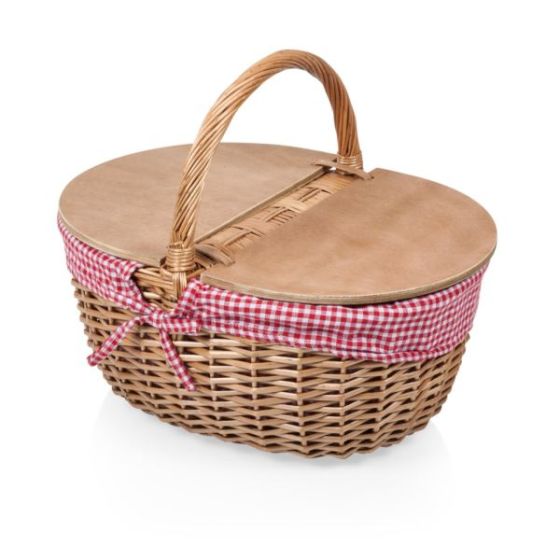 Country Basket - Red & Black Buffalo Plaid Pattern