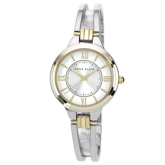 Women's Two-tone Open Bangle Watch