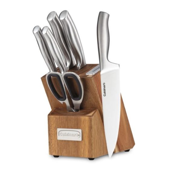 7pc Stainless Steel Essentials Cutlery Block Set