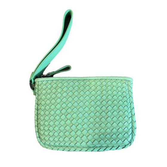Maya II Woven Wristlet - Mint