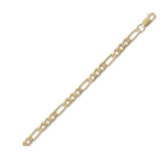 14k GF figaro bracelet