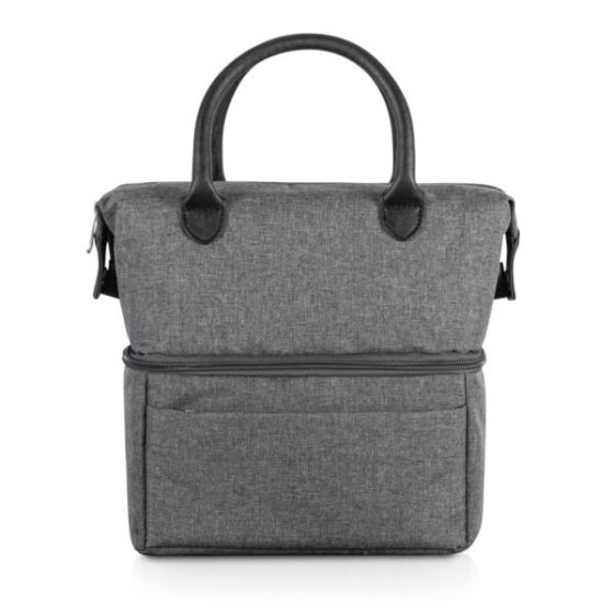 Urban Lunch Bag - Green with Brown Accents