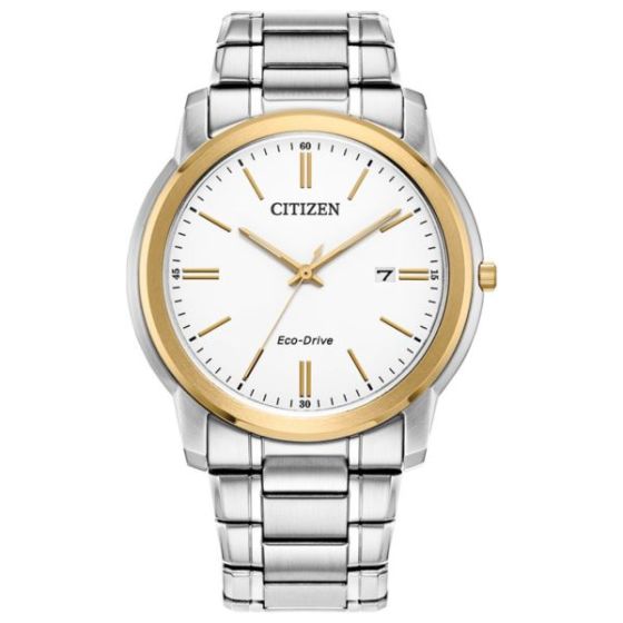 Men's Corporate Exclusive, Two-tone Bracelet with White dial