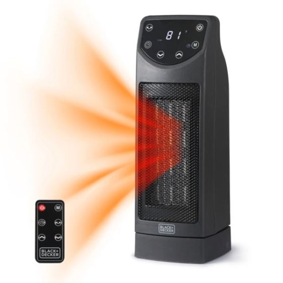 Oscillating Desktop Heater with Remote
