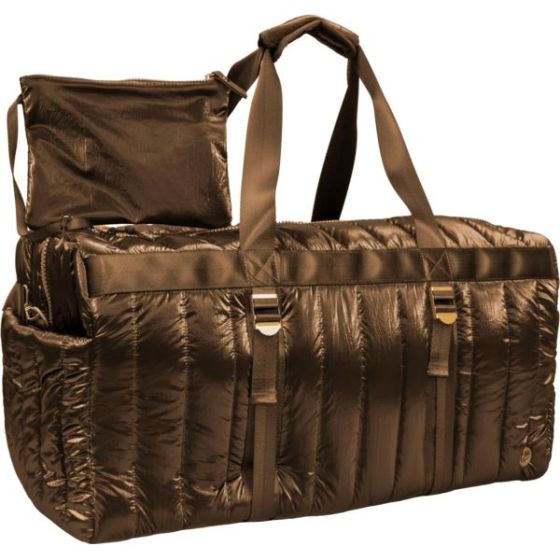 Metallic Quilted Duffle Size 22