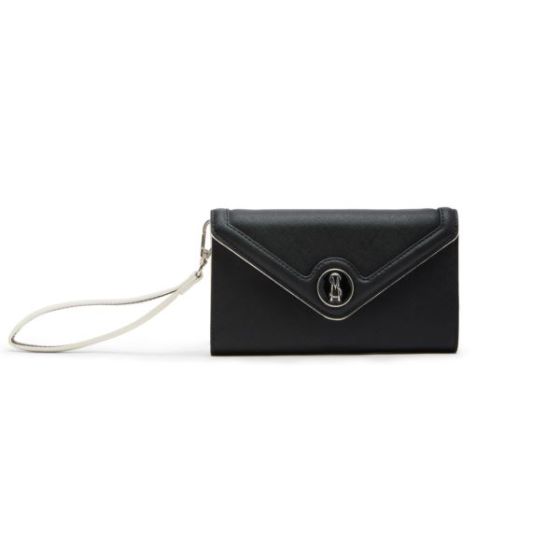CLARRA Envelope Wristlet - Black/White