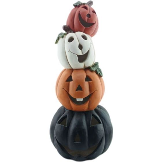 27-in. Halloween Stacked Jack-o-Lantern Decoration