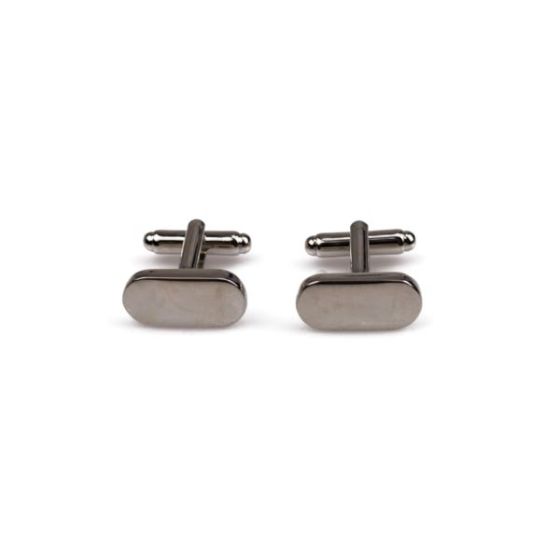 Classic Silver Oval Cufflinks